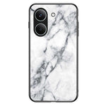 Phone Case For Xiaomi Poco X8 Pro 5G  /  Redmi Turbo 5 5G Marble Pattern Tempered Glass + PC + TPU Protective Phone Cover