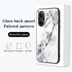 Phone Case For Xiaomi Poco X8 Pro 5G  /  Redmi Turbo 5 5G Marble Pattern Tempered Glass + PC + TPU Protective Phone Cover
