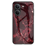 Phone Case For Xiaomi Poco X8 Pro 5G  /  Redmi Turbo 5 5G Marble Pattern Tempered Glass + PC + TPU Protective Phone Cover