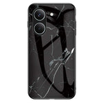 Phone Case For Xiaomi Poco X8 Pro 5G  /  Redmi Turbo 5 5G Marble Pattern Tempered Glass + PC + TPU Protective Phone Cover
