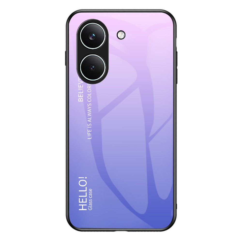 Etui til Xiaomi Poco X8 Pro 5G / Redmi Turbo 5 5G med ridsefast hærdet glas + PC + TPU-mobilcover