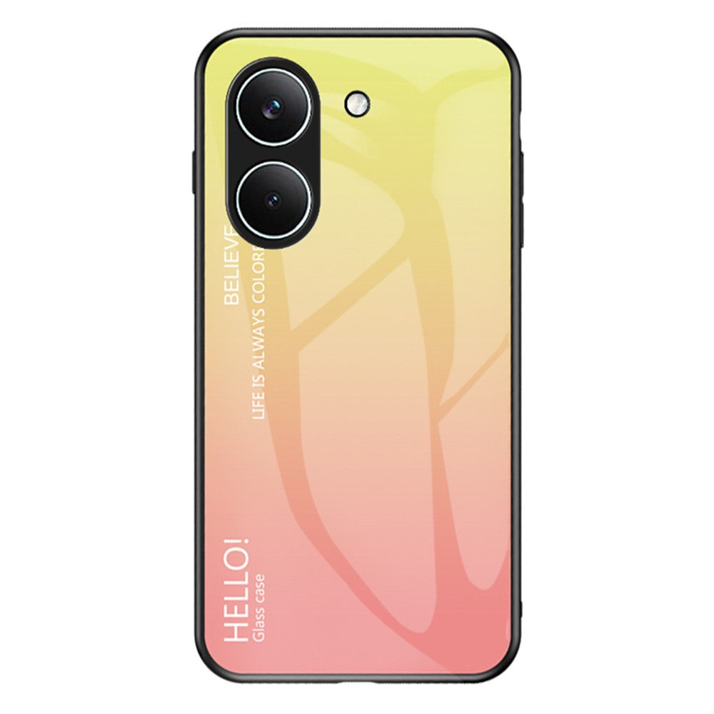 Etui til Xiaomi Poco X8 Pro 5G / Redmi Turbo 5 5G med ridsefast hærdet glas + PC + TPU-mobilcover