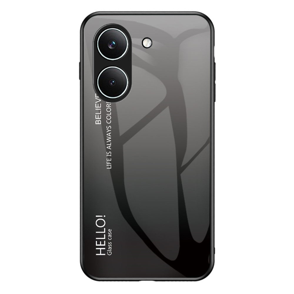 Etui til Xiaomi Poco X8 Pro 5G / Redmi Turbo 5 5G med ridsefast hærdet glas + PC + TPU-mobilcover