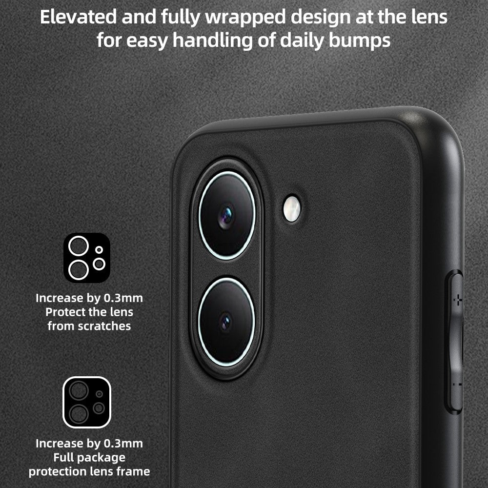 ANNYOJO mobilskal till Xiaomi Poco X8 Pro 5G / Redmi Turbo 5 5G PU-läder + PC + TPU Fallskyddande baksida i mobil