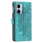 For Xiaomi Redmi 15a 5G Wallet Case Mandala Flower Pattern PU Leather Phone Cover with Wrist Strap
