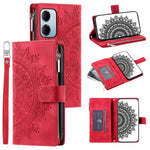 For Xiaomi Redmi 15a 5G Wallet Case Mandala Flower Pattern PU Leather Phone Cover with Wrist Strap
