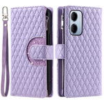 For Xiaomi Redmi 15a 5G Phone Case Zipper Pocket Glitter Leather Phone Cover with Wrist Strap