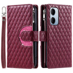 For Xiaomi Redmi 15a 5G Phone Case Zipper Pocket Glitter Leather Phone Cover with Wrist Strap