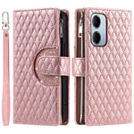 For Xiaomi Redmi 15a 5G Phone Case Zipper Pocket Glitter Leather Phone Cover with Wrist Strap