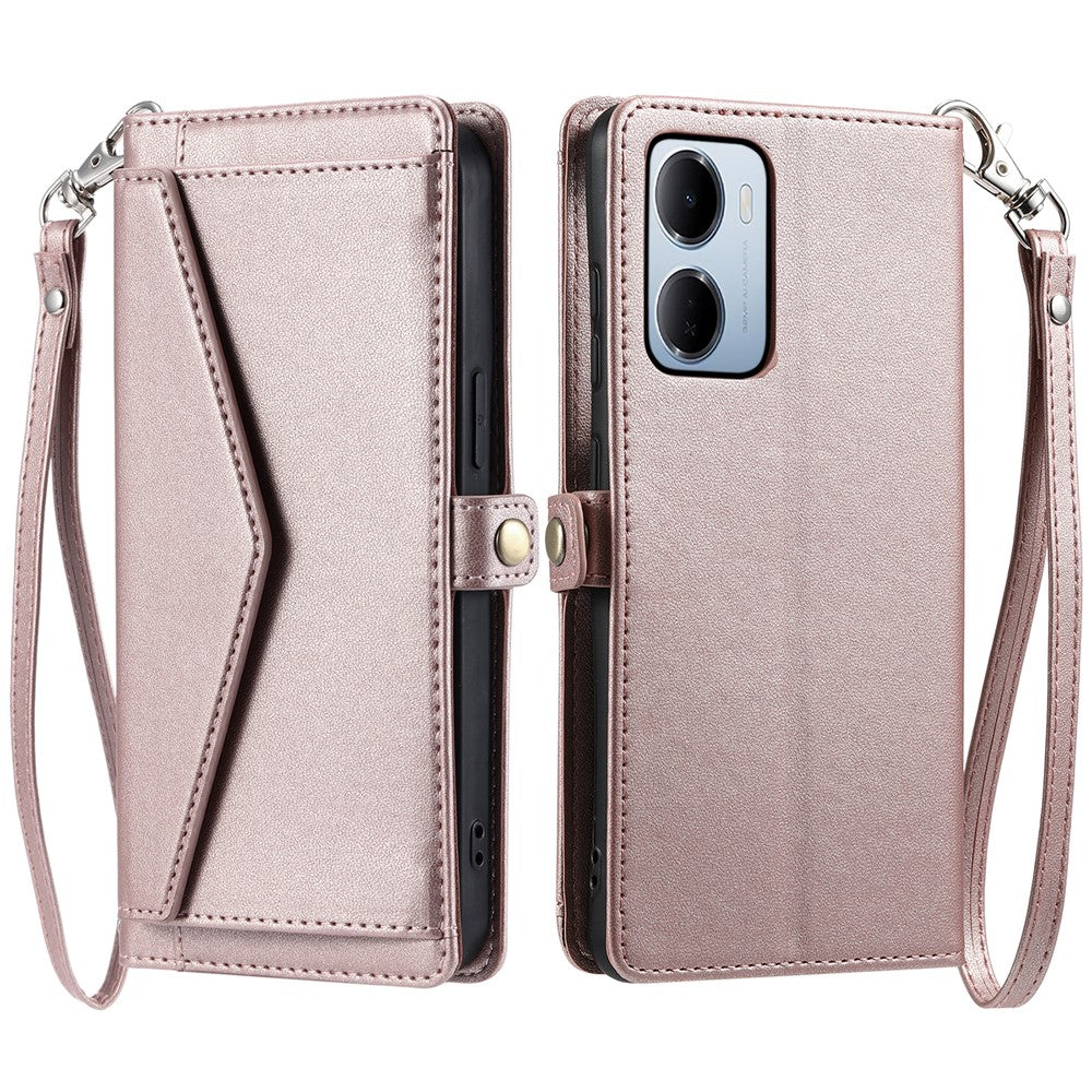 For Xiaomi Redmi 15a 5G Leather Case with Wrist Strap Wallet Stand Phone Cover