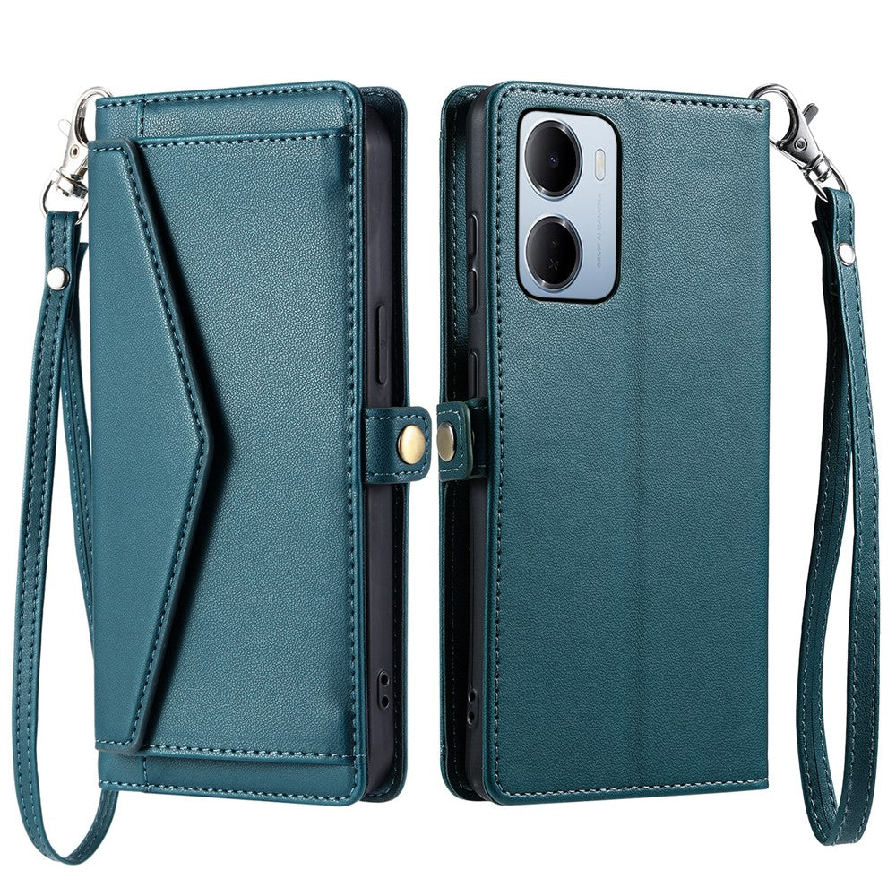 For Xiaomi Redmi 15a 5G Leather Case with Wrist Strap Wallet Stand Phone Cover