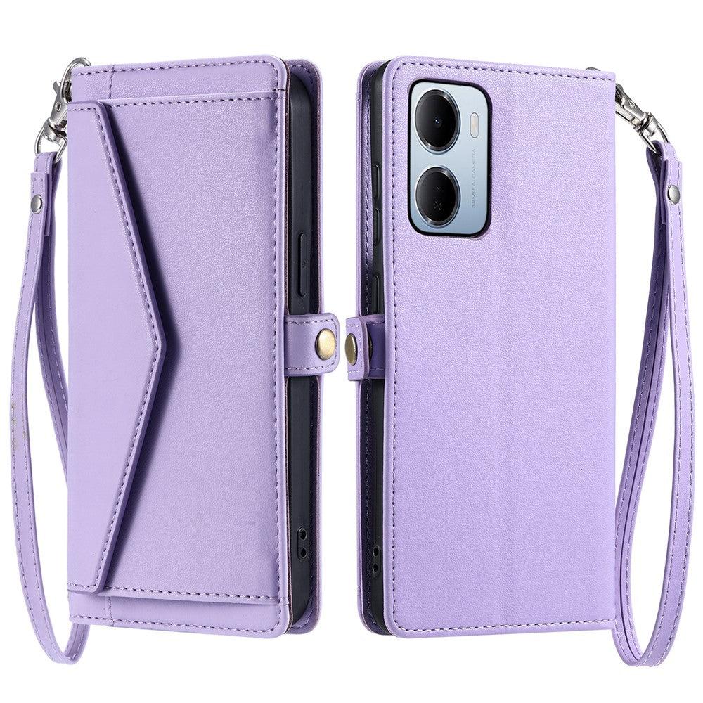 For Xiaomi Redmi 15a 5G Leather Case with Wrist Strap Wallet Stand Phone Cover