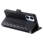 For Xiaomi Redmi 15a 5G Leather Case Rhombus Texture Wallet Stand Phone Cover with Wrist Strap