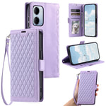 For Xiaomi Redmi 15a 5G Leather Case Rhombus Texture Wallet Stand Phone Cover with Wrist Strap