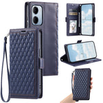 For Xiaomi Redmi 15a 5G Leather Case Rhombus Texture Wallet Stand Phone Cover with Wrist Strap