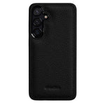 MELKCO For Samsung Galaxy S25+ Case Genuine Cow Leather Coated PC Phone Cover