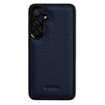 MELKCO For Samsung Galaxy S24+ Case Genuine Cow Leather Coated PC Phone Cover