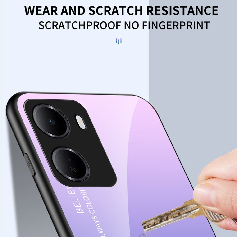 For Xiaomi Redmi 15a 5G Case Anti-Scratch Tempered Glass + PC + TPU Phone Cover