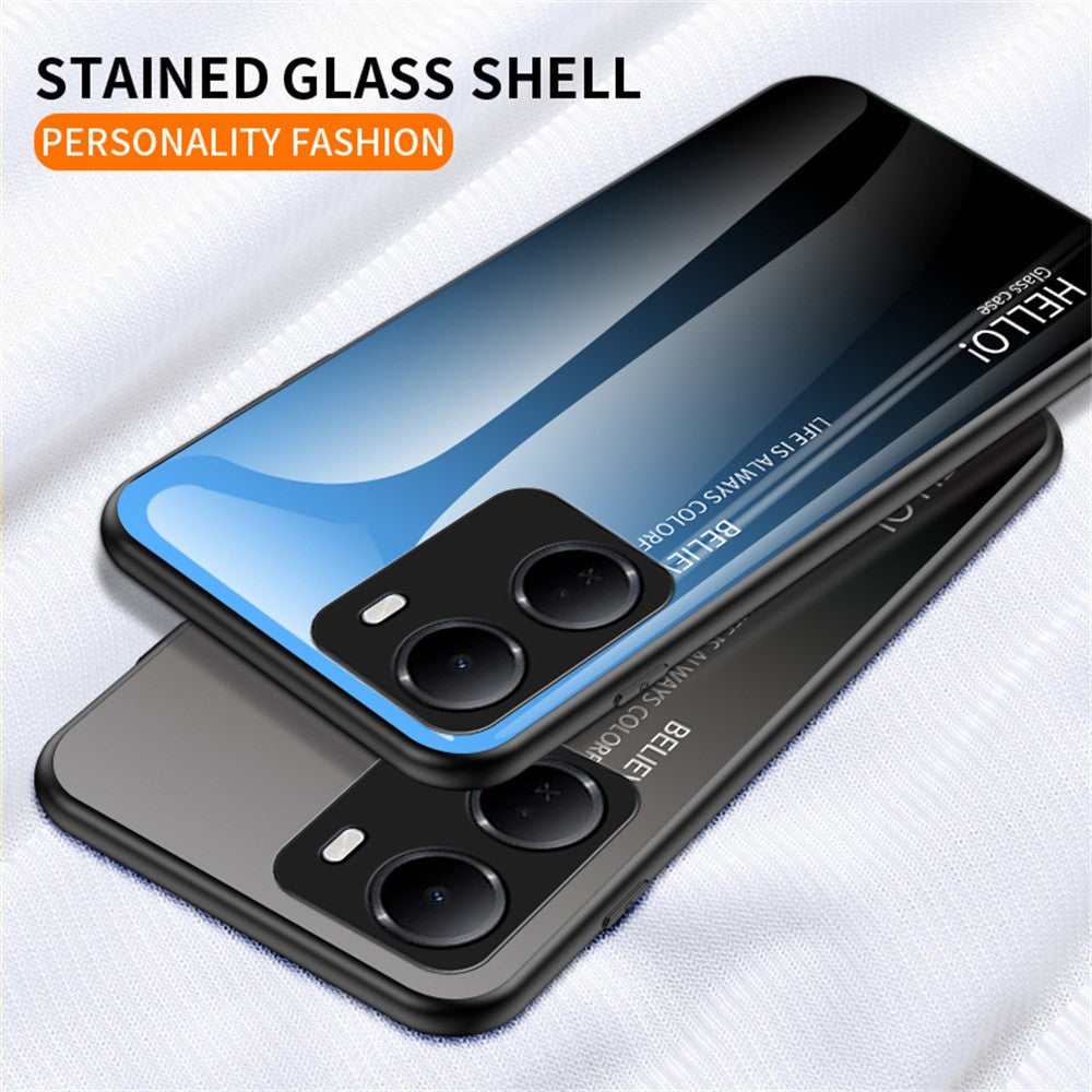For Xiaomi Redmi 15a 5G Case Anti-Scratch Tempered Glass + PC + TPU Phone Cover