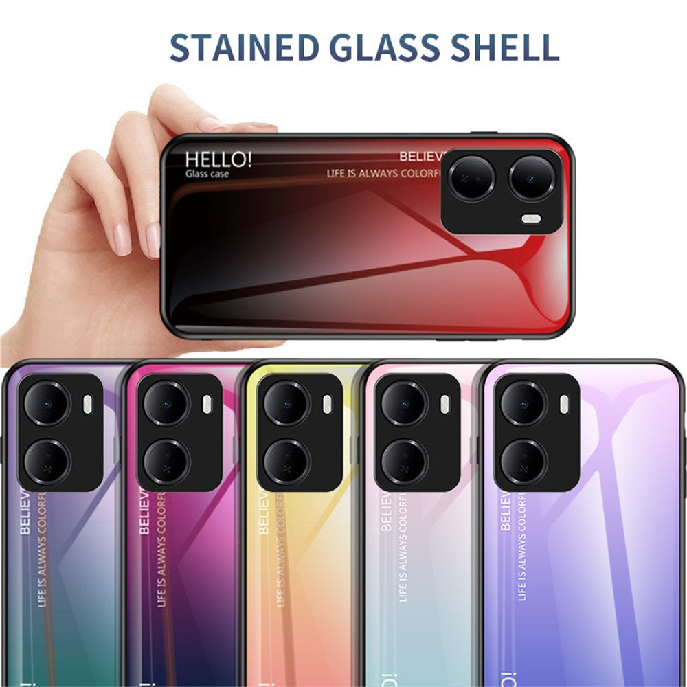 For Xiaomi Redmi 15a 5G Case Anti-Scratch Tempered Glass + PC + TPU Phone Cover
