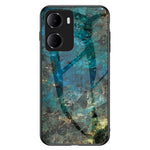 For Xiaomi Redmi 15a 5G Phone Case Marble Pattern Tempered Glass + PC + TPU Protective Phone Cover