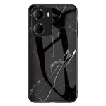 For Xiaomi Redmi 15a 5G Phone Case Marble Pattern Tempered Glass + PC + TPU Protective Phone Cover