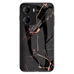 For Xiaomi Redmi 15a 5G Phone Case Marble Pattern Tempered Glass + PC + TPU Protective Phone Cover