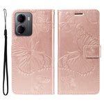 Xiaomi Redmi 15a 5G Plånboksfodral Läderfodral med Blommigt Fjärilstryck, Stativ