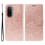 For Xiaomi Poco C85x 5G / Redmi A7 Pro 4G (171.56mm) Wallet Case Floral Butterfly Imprinted Leather Phone Cover Stand