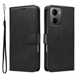 For Xiaomi Redmi 15a 5G Leather Wallet Case with Strap Solid Color Phone Stand Cover