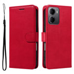 For Xiaomi Redmi 15a 5G Leather Wallet Case with Strap Solid Color Phone Stand Cover