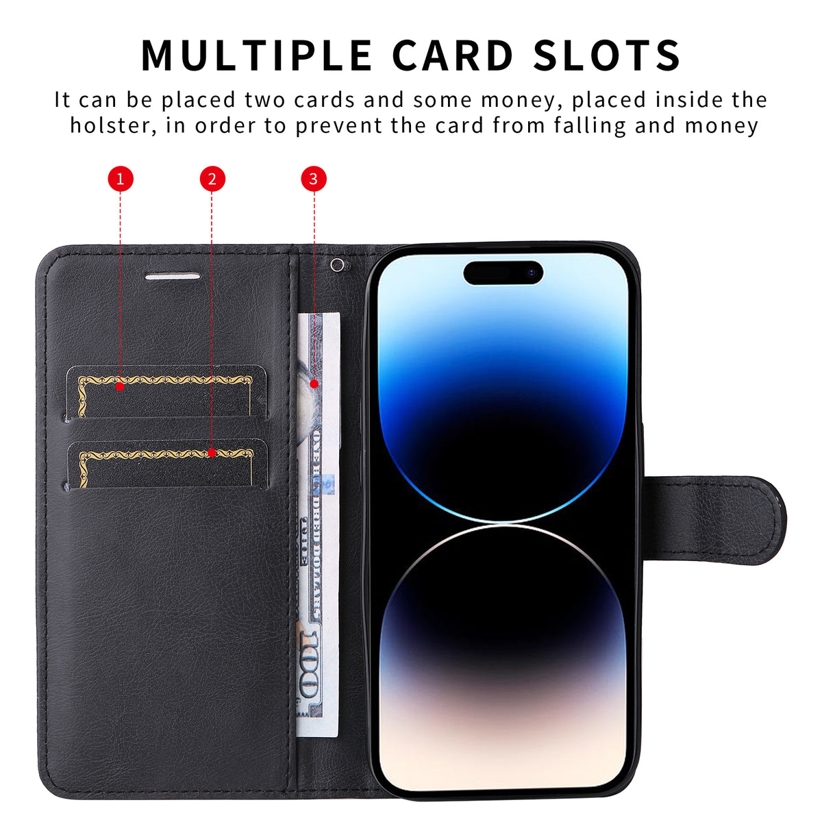 For Xiaomi Poco C85x 5G / Redmi A7 Pro 4G (171.56mm) Leather Wallet Case with Strap Solid Color Phone Stand Cover