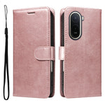 For Xiaomi Poco C85x 5G / Redmi A7 Pro 4G (171.56mm) Leather Wallet Case with Strap Solid Color Phone Stand Cover