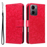 For Xiaomi Redmi 15a 5G Leather Wallet Case Sunflower Imprinted Phone Cover