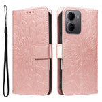 For Xiaomi Redmi 15a 5G Leather Wallet Case Sunflower Imprinted Phone Cover