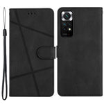 Stødsikkert mobilcover til Xiaomi Redmi Note 11 4G (Qualcomm) / Redmi Note 11S 4G, pungcover i PU-læder med Crazy Horse-tekstur, vendbart cover med rem