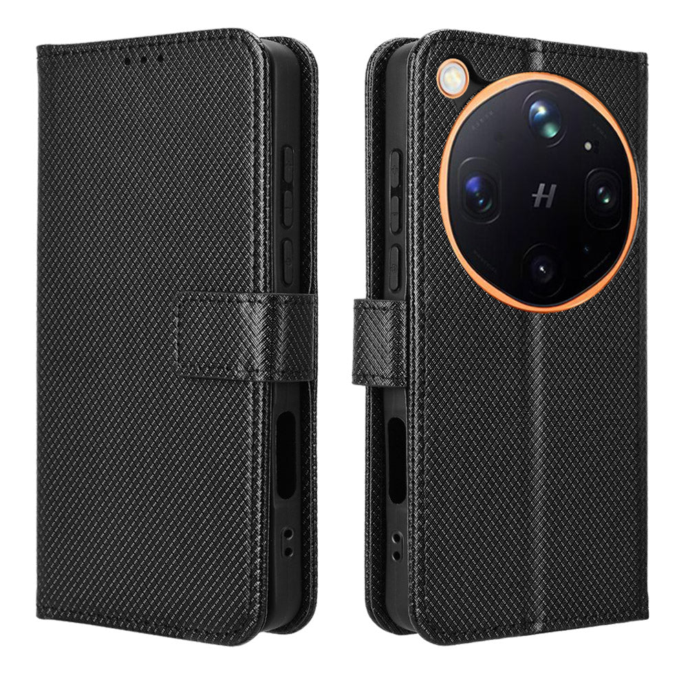 For Oppo Find X9 Ultra 5G Leather Wallet Case with Strap Diamond Texture Phone Cover