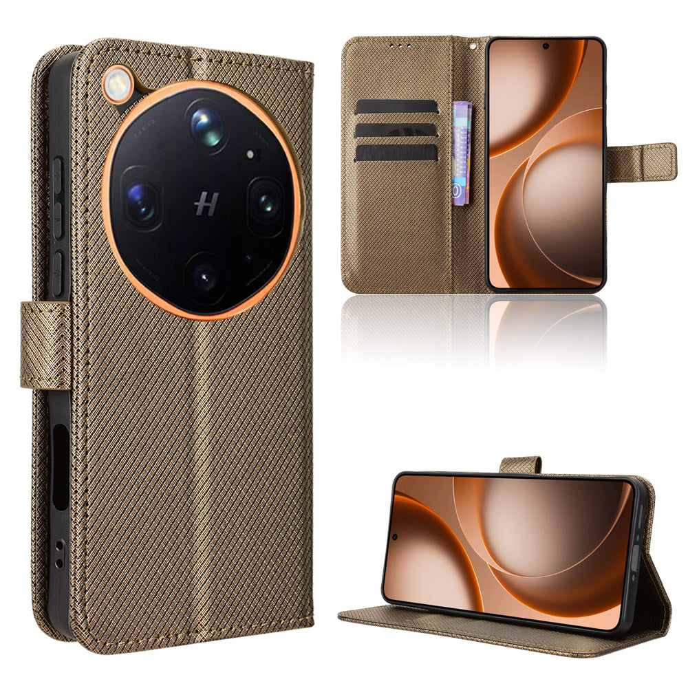 For Oppo Find X9 Ultra 5G Leather Wallet Case with Strap Diamond Texture Phone Cover