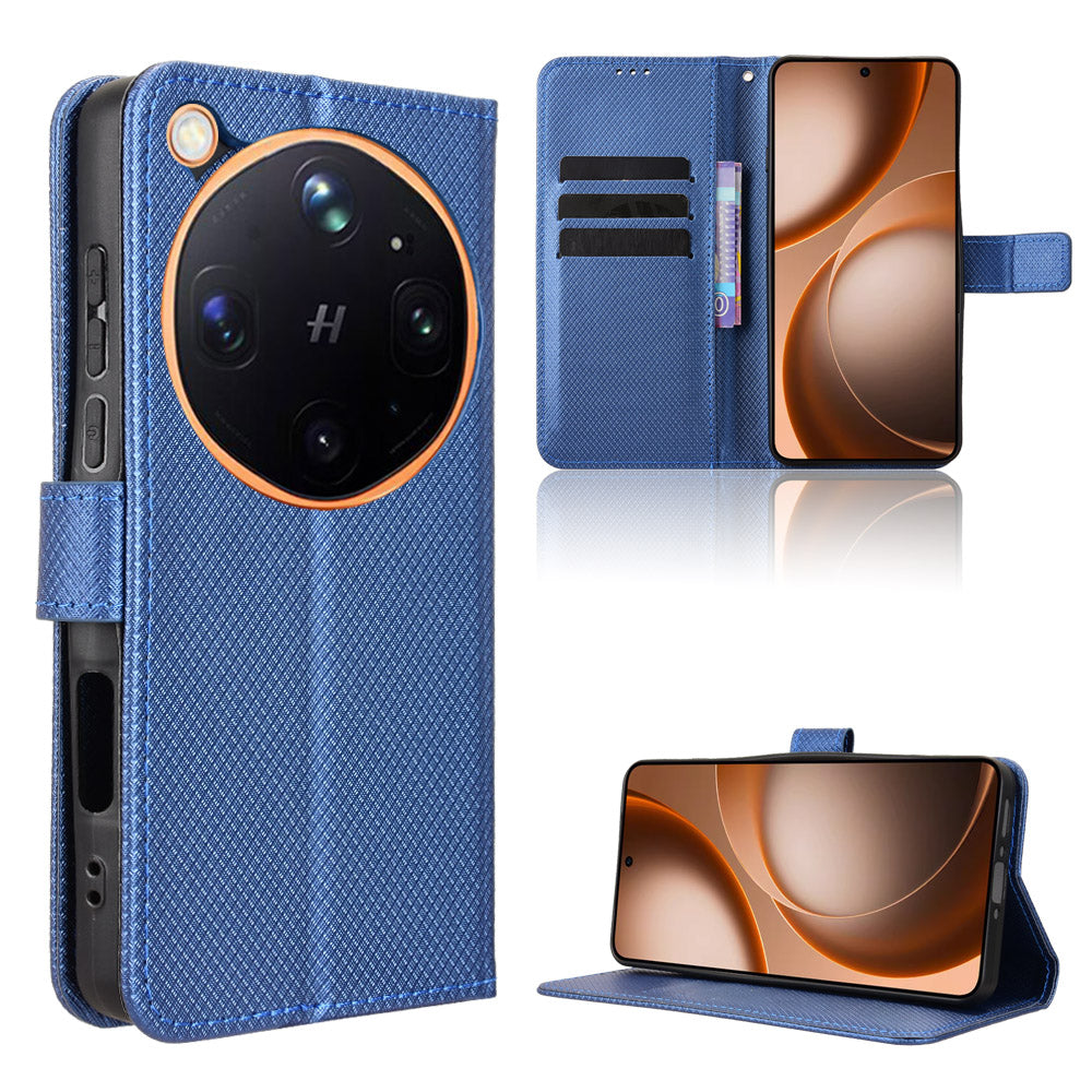 For Oppo Find X9 Ultra 5G Leather Wallet Case with Strap Diamond Texture Phone Cover