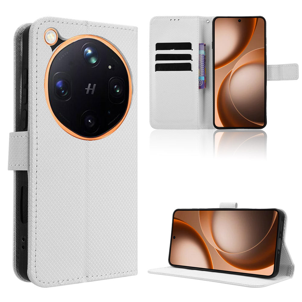 For Oppo Find X9 Ultra 5G Leather Wallet Case with Strap Diamond Texture Phone Cover