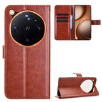 For Oppo Find X9 Ultra 5G PU Leather Case with Strap Crazy Horse Texture Phone Wallet Cover