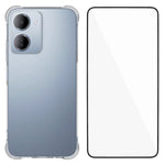 WANLONFENG för Xiaomi Redmi 15a 5G WL-seriens skal 2.0 mm TPU-mobilskydd med härdat glasfilm