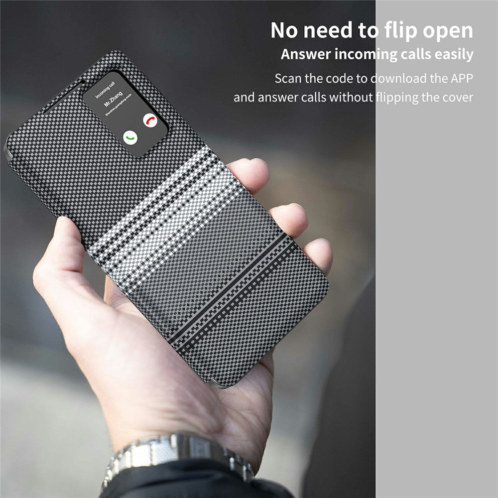 For Samsung Galaxy S25 Case Card Slot View Window Gradient Color Checkered Pattern Leather Phone Cover
