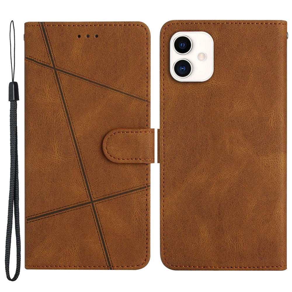 Samsung Galaxy A04 4G (164,4 x 76,3 x 9,1 mm) mobilskal plånbok Crazy Horse textur PU-läderfodral stativ mobilskal med rem