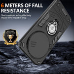 For Xiaomi Redmi Note 15 Pro 4G (Global) Case Slide Camshield Kickstand PC + TPU Phone Cover