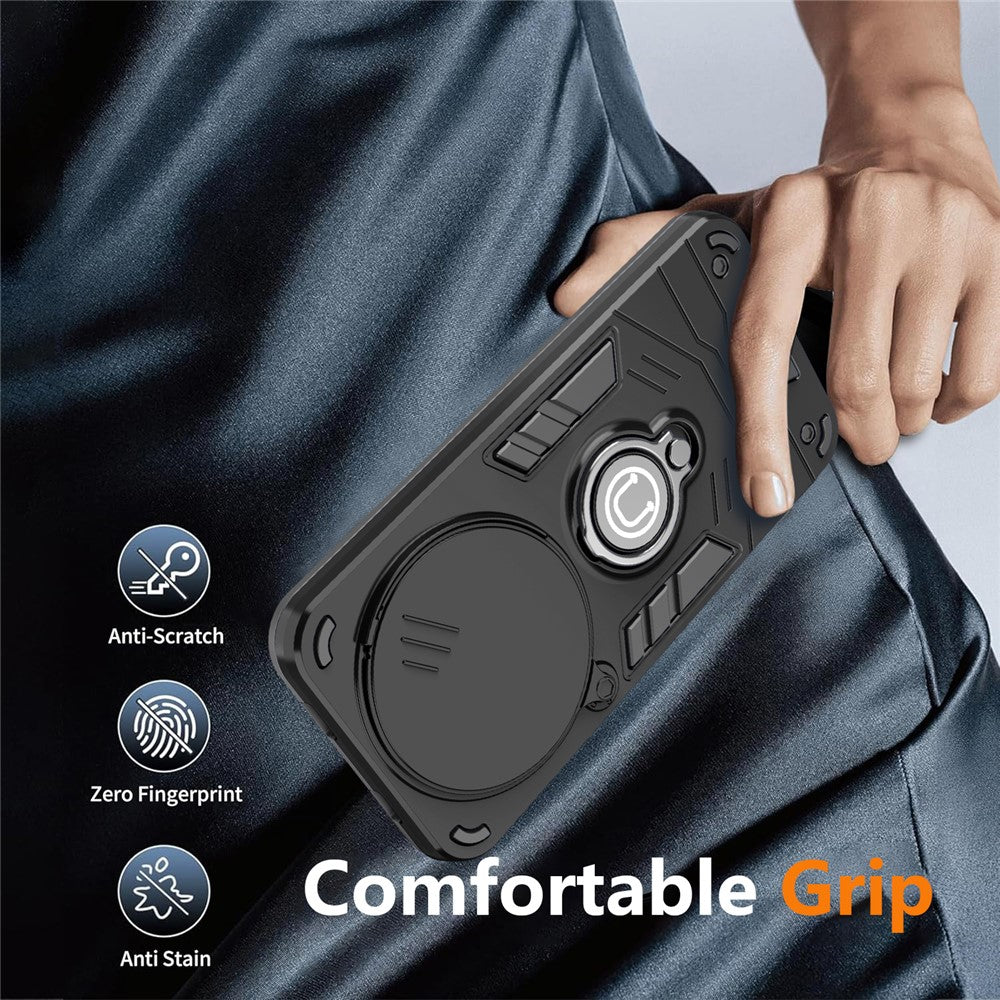 For Xiaomi Redmi Note 15 Pro 4G (Global) Case Slide Camshield Kickstand PC + TPU Phone Cover