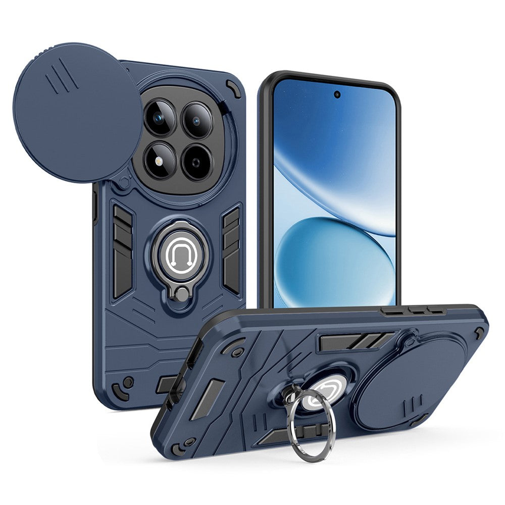 For Xiaomi Redmi Note 15 Pro 4G (Global) Case Slide Camshield Kickstand PC + TPU Phone Cover