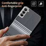 For Samsung Galaxy S22 5G Case Card Slot View Window Gradient Color Checkered Pattern Leather Phone Cover