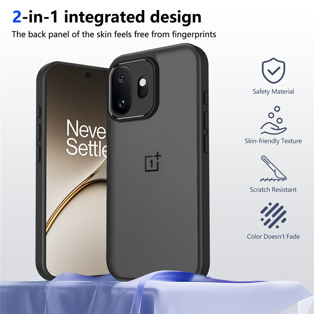 For OnePlus 15T 5G Case Skin Touch Matte PC + TPU Anti-Drop Phone Cover