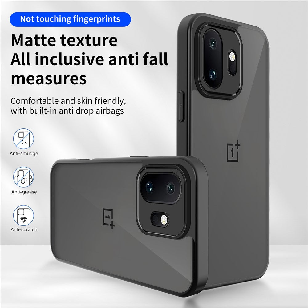 For OnePlus 15T 5G Case Skin Touch Matte PC + TPU Anti-Drop Phone Cover